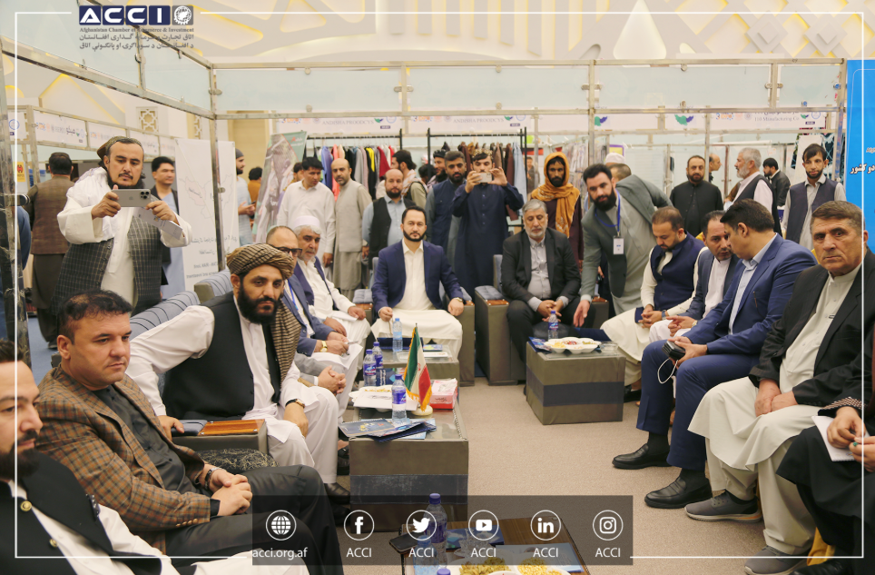 ACCI’s Leadership visit to Iranian Product Booths at the Imam Abu Hanifa National and International Exhibition